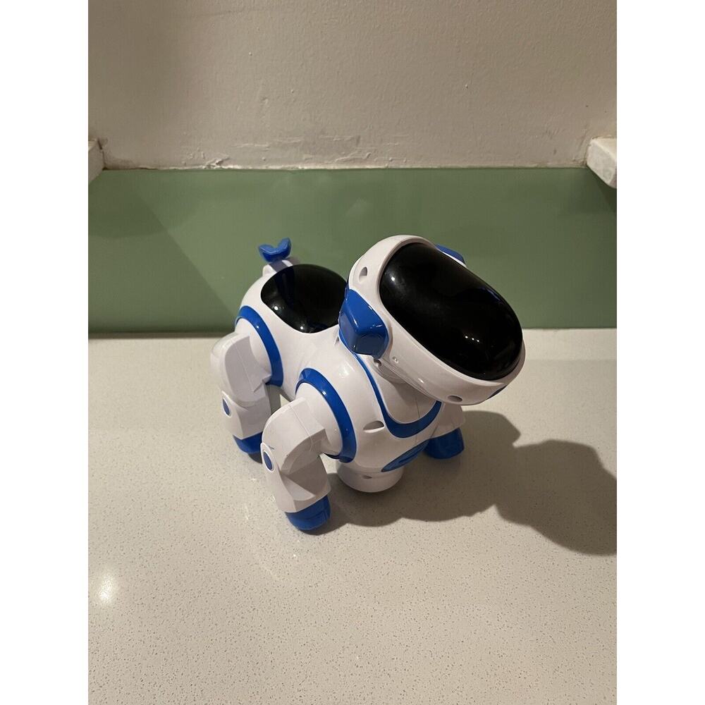 Liberty Imports Robot Dog Toy Bump+Go Electronic Pet Puppy Walks Music Lights!
